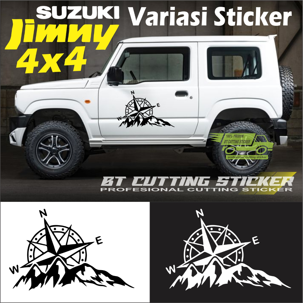 JMY21 Sticker mobil jimny 4x4 / stiker suzuki jimny katana / stiker mobil suzuki katana jimny