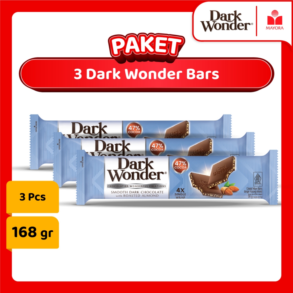 

Paket 3 Cokelat Dark Wonder Bars