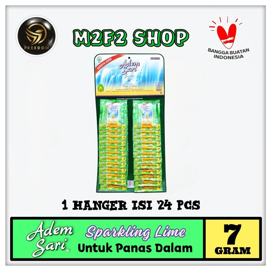 

Adem Sari Herbal Sensasi Cool Sparkling Lime | Bubuk Sachet - 7 gr (Kemasan 1 Hanger)