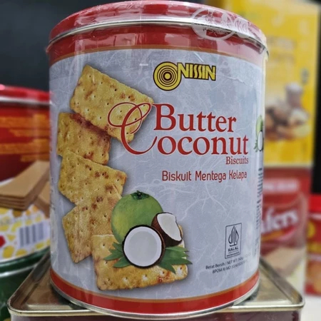 

(KLG PROMO!) NISSIN Butter Coconut Biscuits Kaleng 345gr