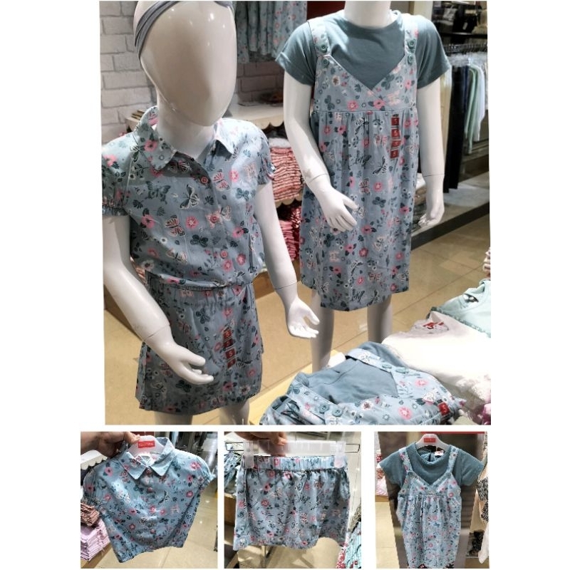 NEW ARRIVAL // SET / dress overall / blouse / rok celana pendek anak perempuan usia 4-12 tahun COOL 