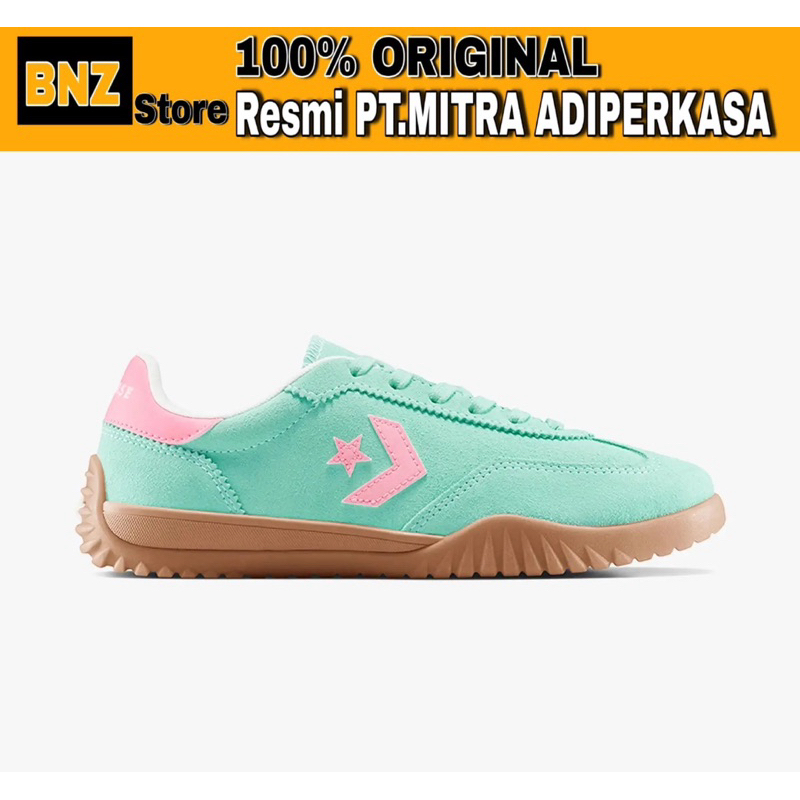 Sepatu Sneakers Unisex Converse Run Star Trainer Sage Green/Vintage White