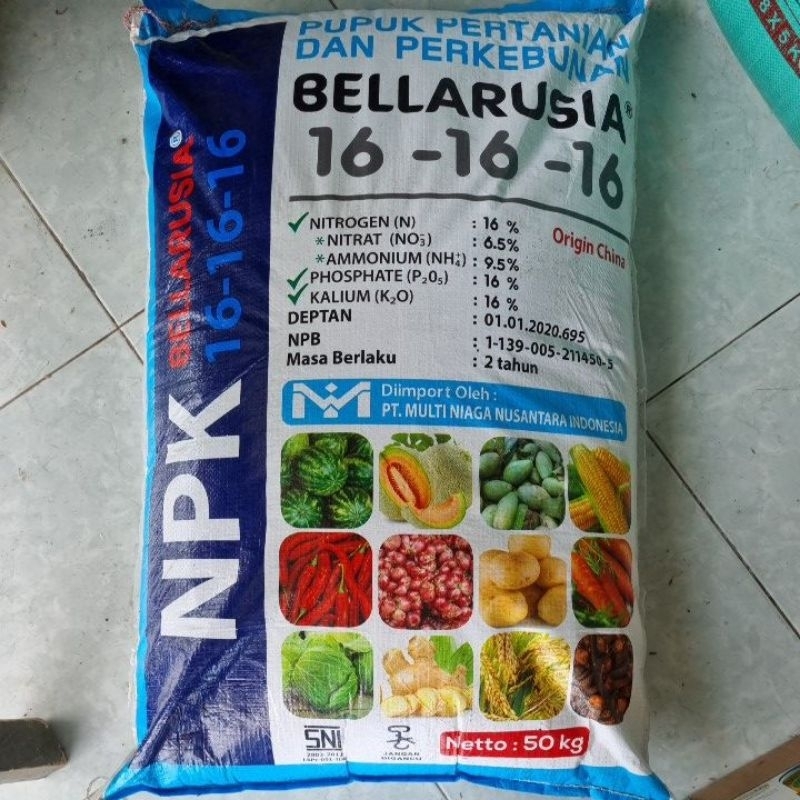 Pupuk Npk 16-16-16 Bellarusia Repack Original