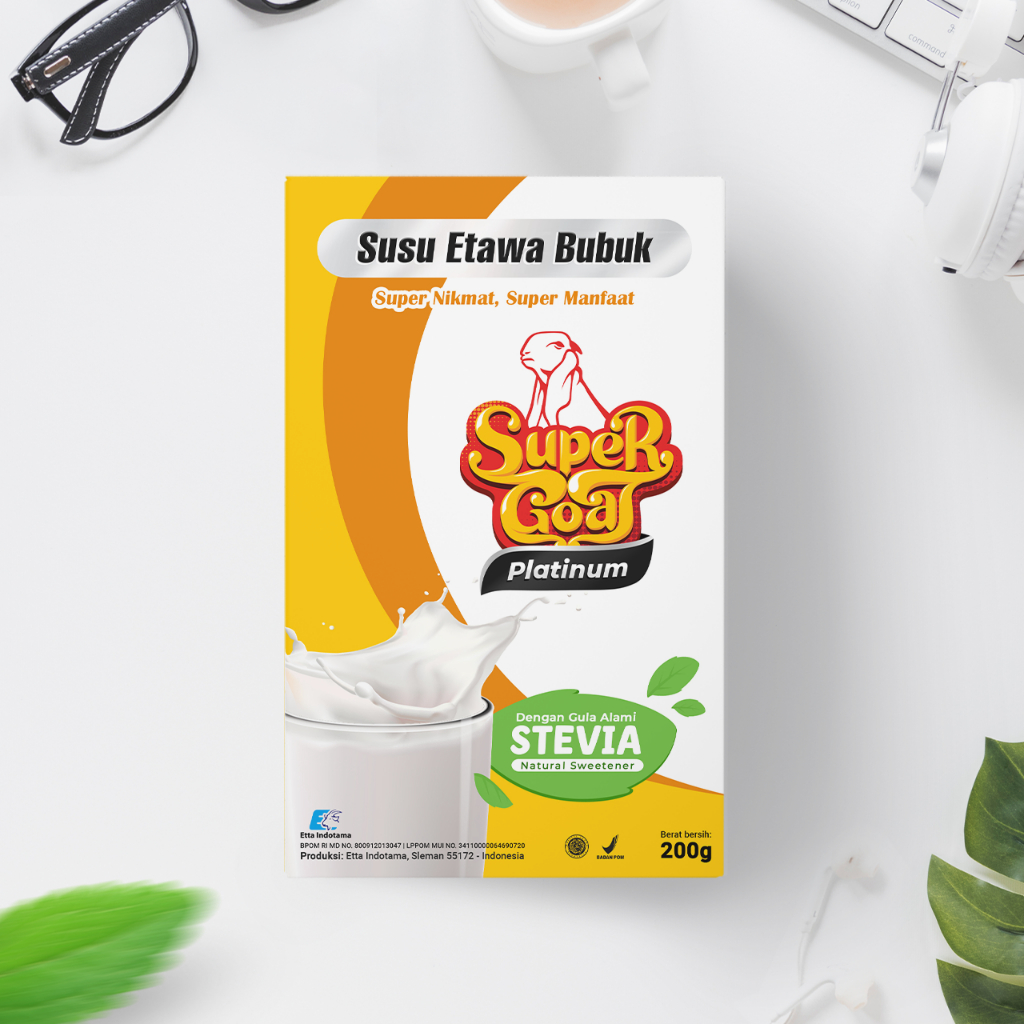 

SUPERGOAT Platinum Membantu Menstabilkan Diabetes Susu Stevia Kambing Etawa Bubuk 1 Box BPOM