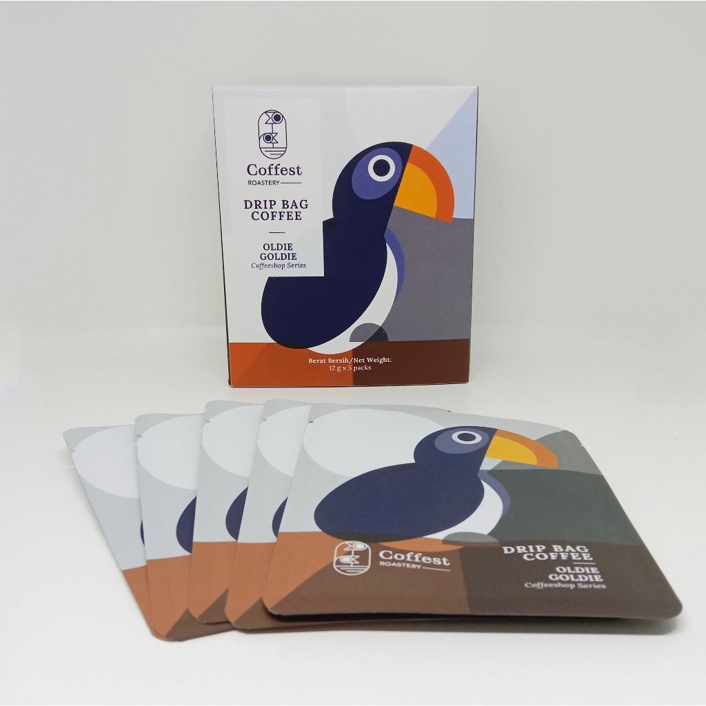 

Coffest Roastery - Oldie Goldie - Drip Coffee Bag / Coffee Filter Blend 30/70 Arabika Robusta Grade 1