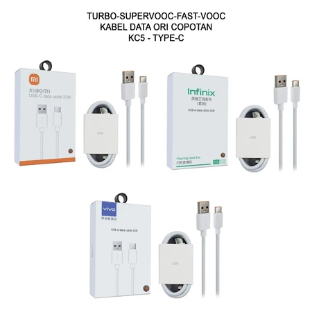 KABEL DATA 33W SUPORT TURBO/SUPER VOOC/FAST CHARGING/VOOC TIPE C / Super VOOC 33 watt (KS)