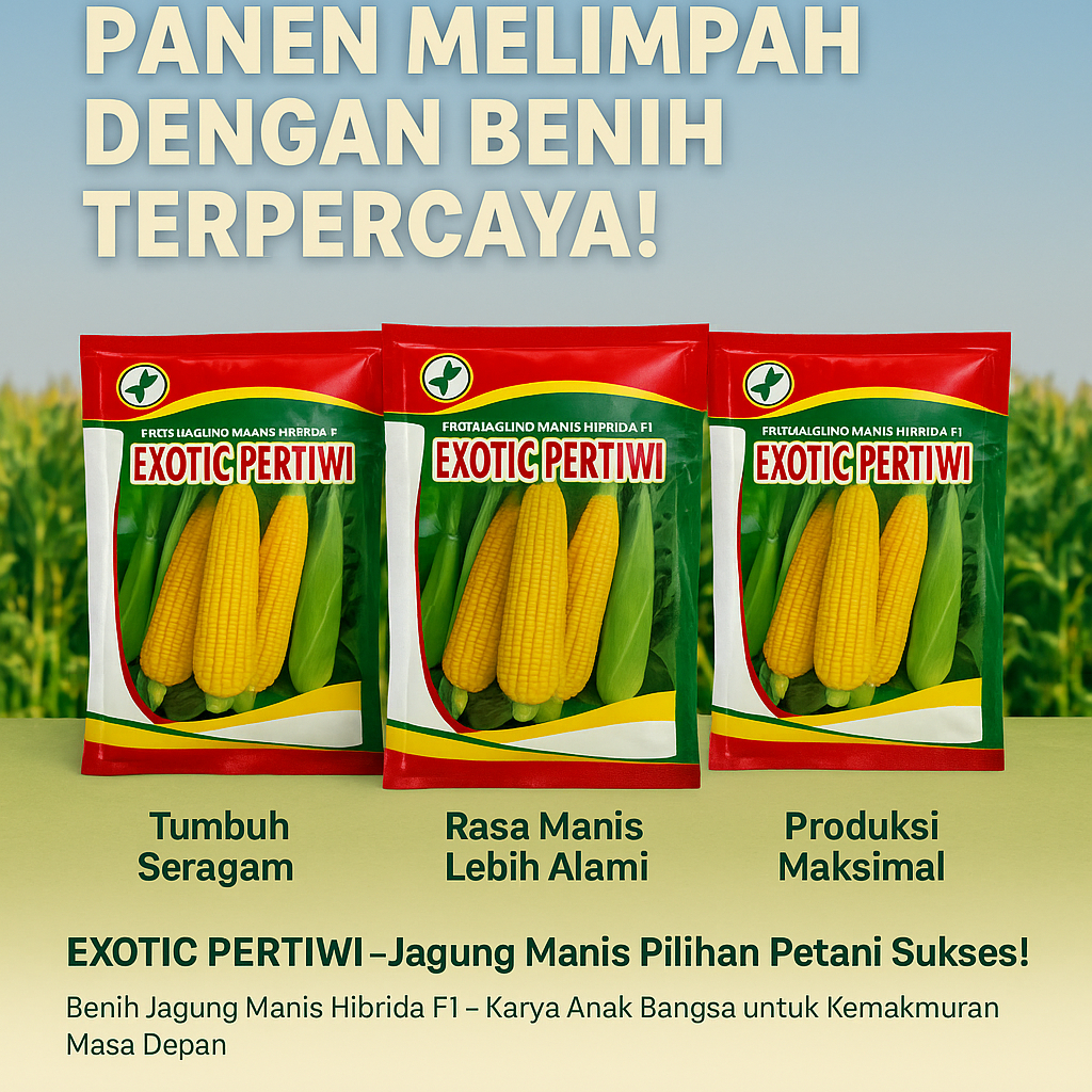 

ORIGINAL !!! Benih Pertiwi - Benih Jagung Manis Exsotic (250 Gram)