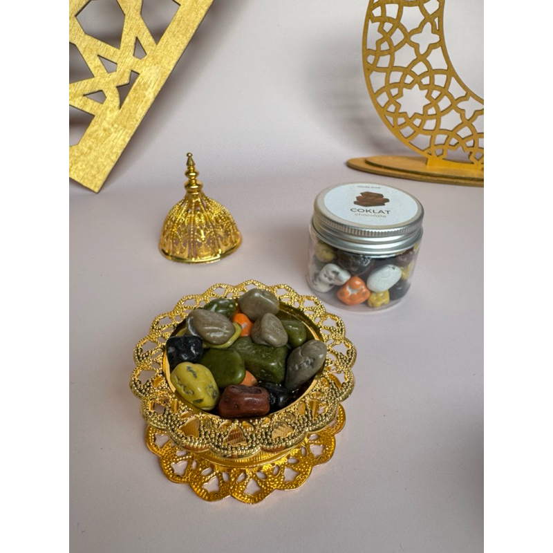 

Coklat Krikil | Coklat Turki Arab |Toples Jar 50ml | Souvenir Hampers Gift Oleh-oleh Haji Umroh