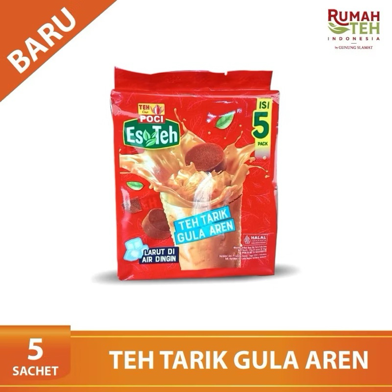 

Teh Poci Es Teh Tarik Gula Aren Isi 5 Sachet / Teh Tarik Instan Serbuk Saset / Teh Tarik Langsung Seduh Air Dingin