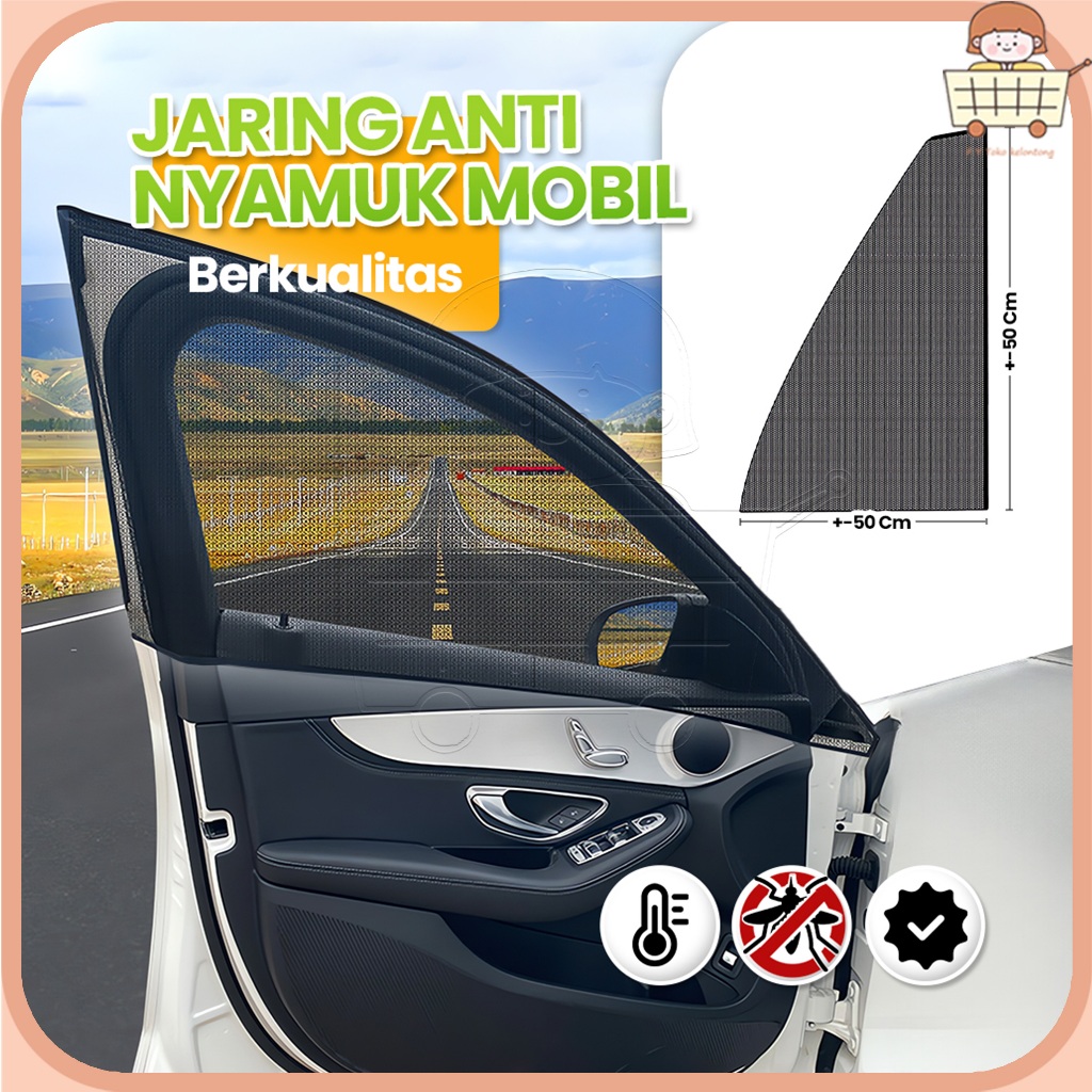 Tirai Mobil Anti Nyamuk Layar Kaca Jendela Samping Mobil Tirai Mobil Layar Mobil Penutup Jendela Mob