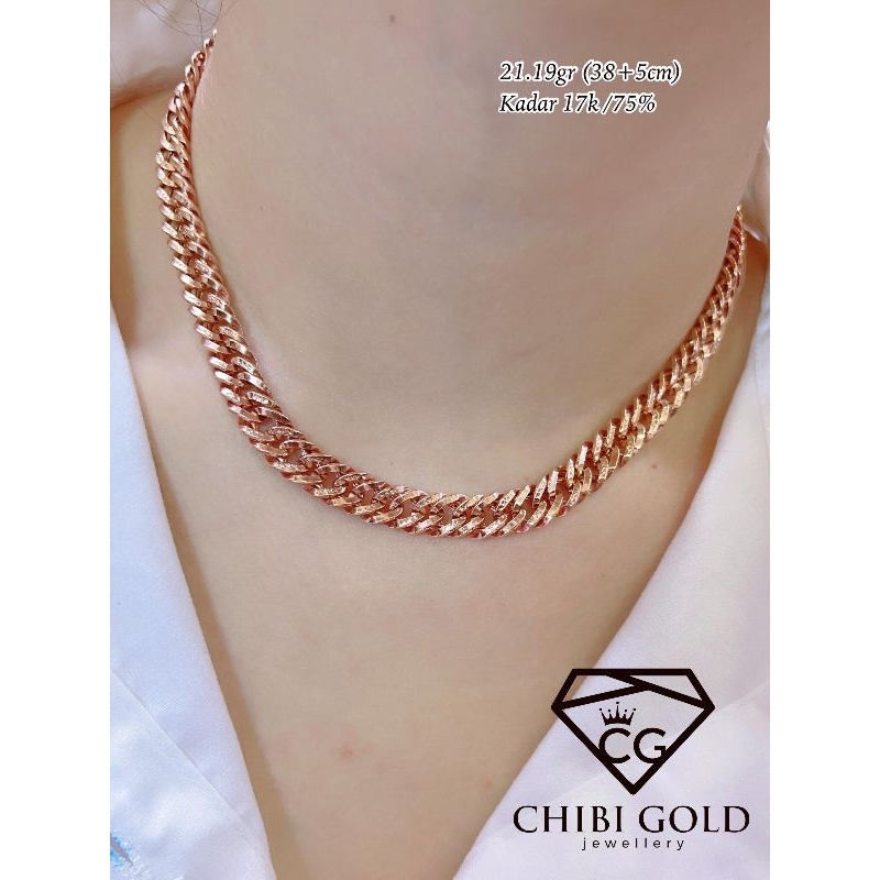 CHIBI LOKASARI - Kalung sisik naga kadar 17K/750 %