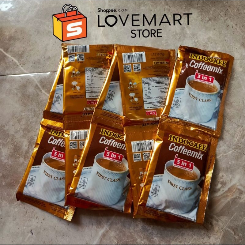 

Indocafe coffeemix 3 in 1, 20gr 1 renceng isi 10
