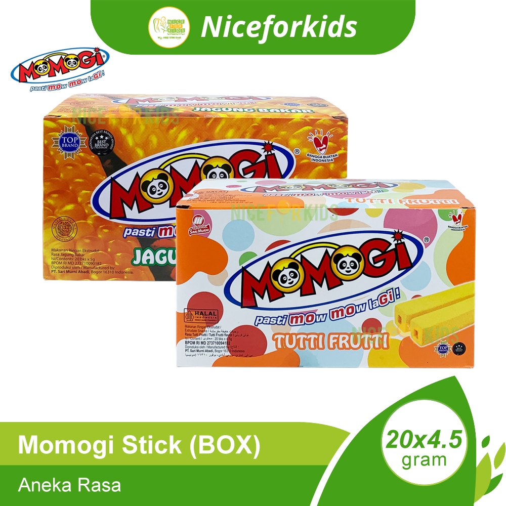 

Momogi Box Isi 20 x 5gr / Snack Stick Gurih