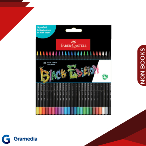 

Gramedia Medan - FABER-CASTELL BLACK EDITION COLOUR PENCILS SET-24 116424