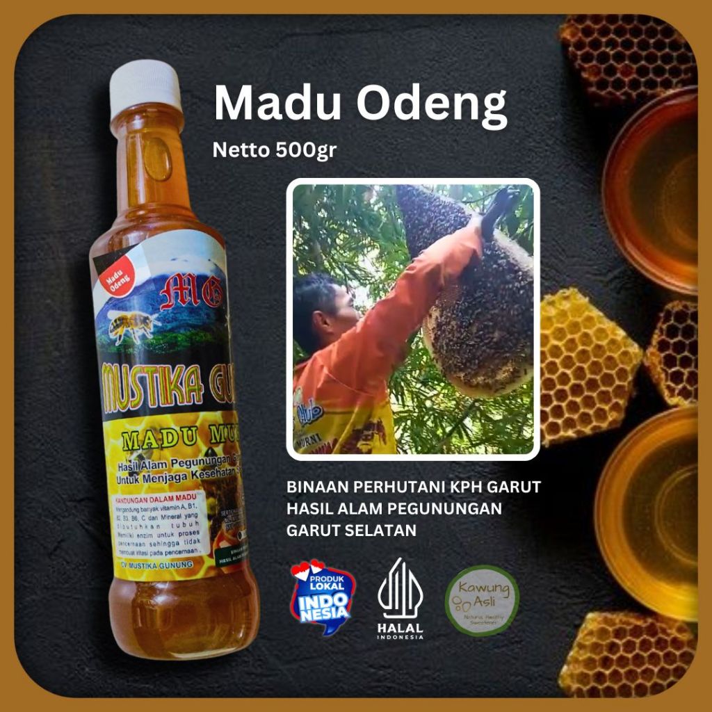 

Madu Mustika Gunung Odeng 100% Murni Original Raw Honey Tanpa Campuran dari Hutan Garut Selatan