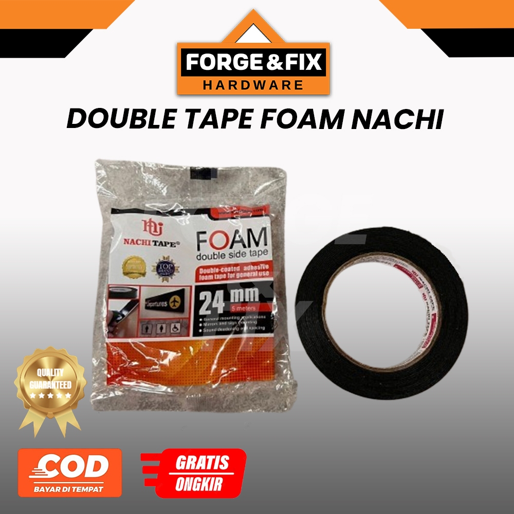 

NACHI Isolasi Double Tape Foam 1 Inch 24 MM x 5 MM