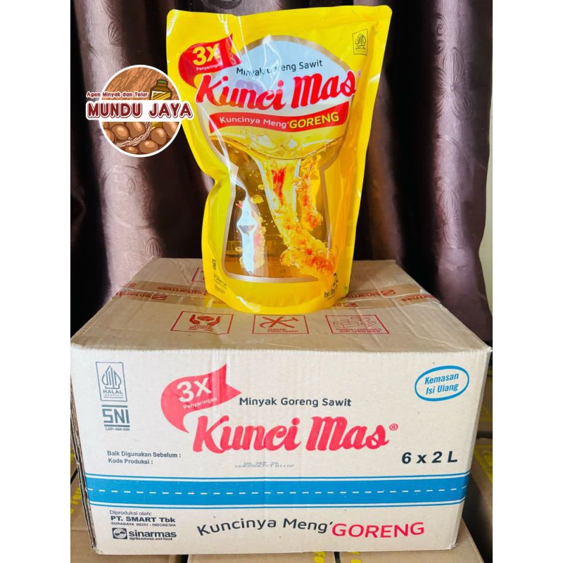 

Minyak goreng kunci mas 2 liter 1 dus (6pcs)