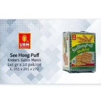 

See Hong Puff Malkist. Krekers Gabin Manis UBM 260 gram