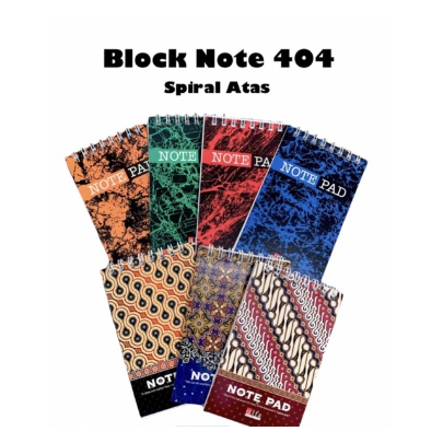 

Alfa - Note Pad Ring Spiral / Block Note / Buku Catatan Kecil 404