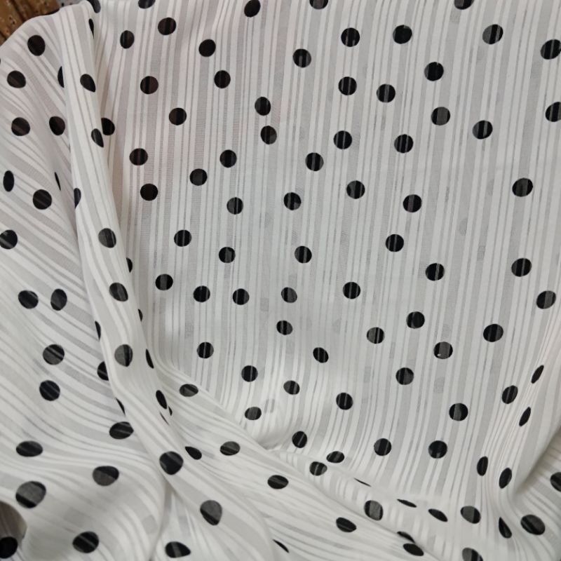 kain sifon motif - kain sifon premium - kain sifon motif polkadot - kain sifon dobi [lq01]