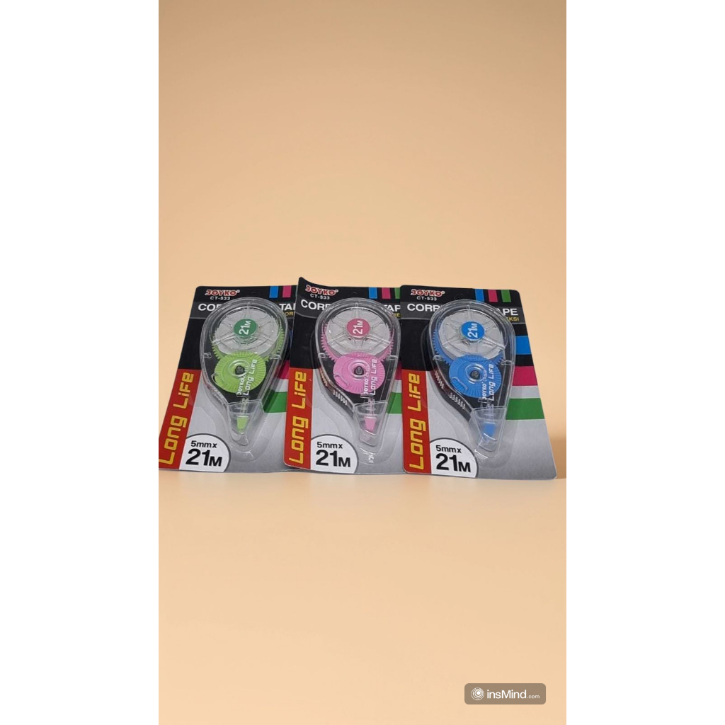 

Correction Tape Joyko CT-533 Panjang 21 Meter (1Pcs)