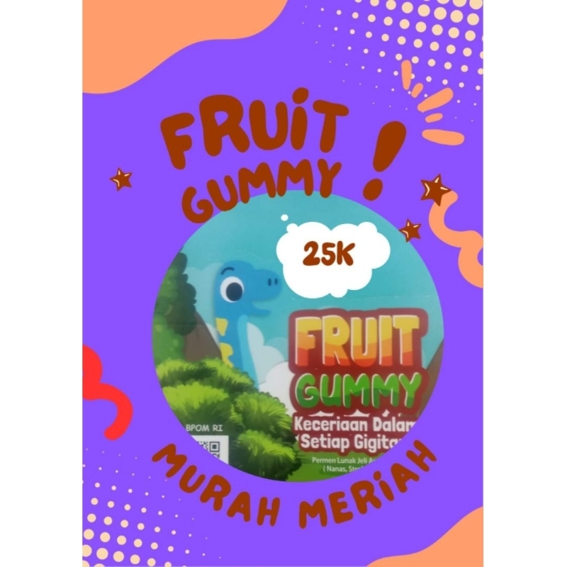 

Snack Bohoho Fruit Gummy, Jajan Untuk Anak Yang Kekinian