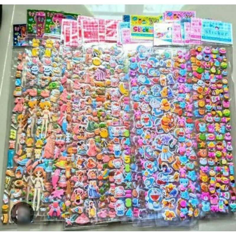 

J (J16) STIKER TIMBUL 3D PANJANG