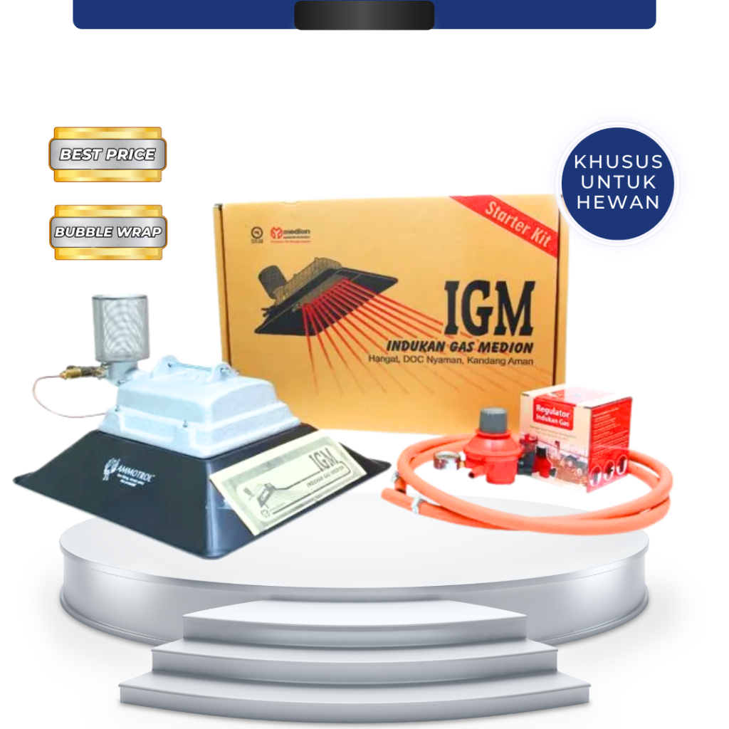 IGM STARTER KIT INDUKAN GAS BY MEDION - Pemanas Penghangat Ayam Dan DOC