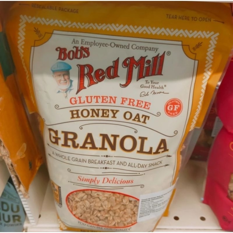 

Bob Red Mill BRM Granola Honey Oat sereal cereal gandum 340gr