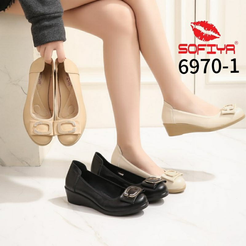 Wedges Sofiya 6970 Sepatu Kerja Kantor Wanita