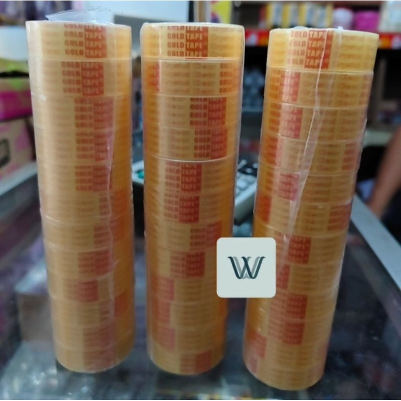 

1 BATANG ISOLASI GOLDTAPE BENING / ISOLASI BENING KECIL PERSLOP ISI 12PCS