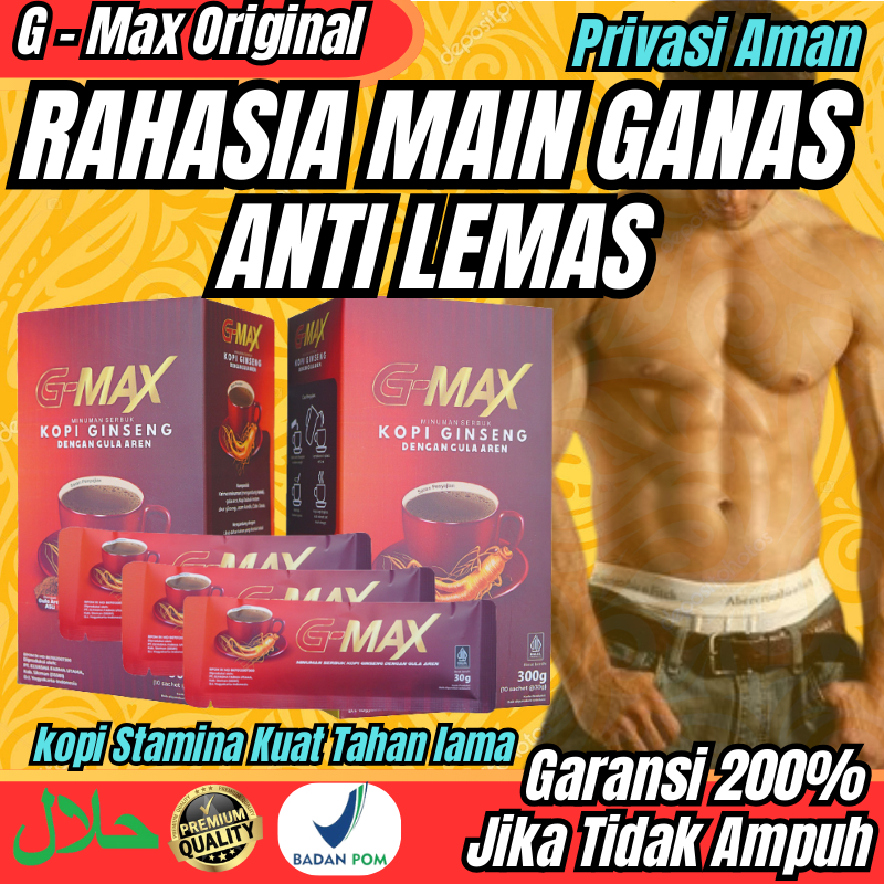 

PROMO MENARIK BULAN INI KOPI G-MAX TAHAN LAMA EKSTRA GINGSENG KOPI PRIA KETAHANAN GULA AREN BPOM