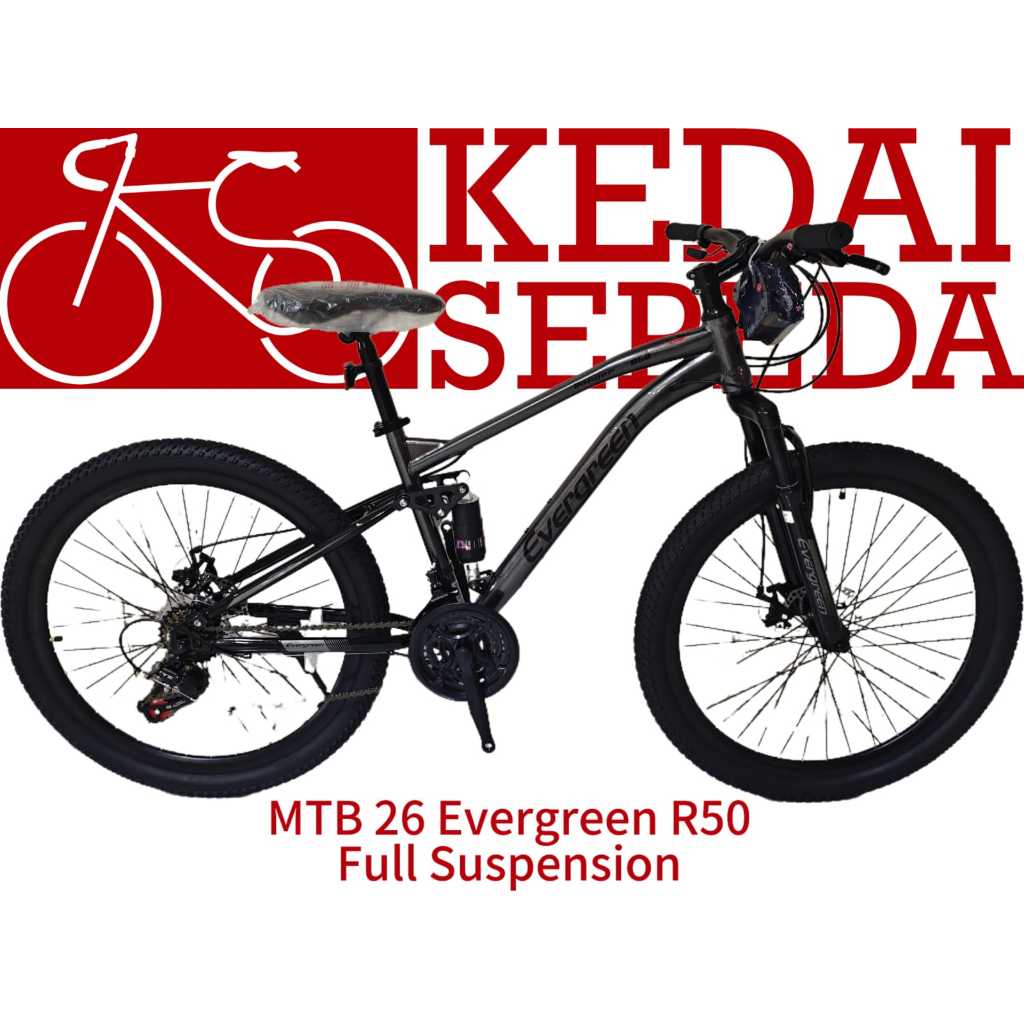 Sepeda MTB 26 27.5 Evergreen R50 R55 Full Suspension