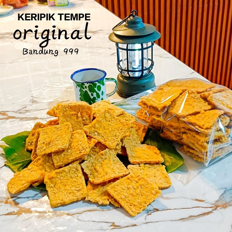 

keripik tempe bandung original asin gurih kotak kemasan 500gr -1kg