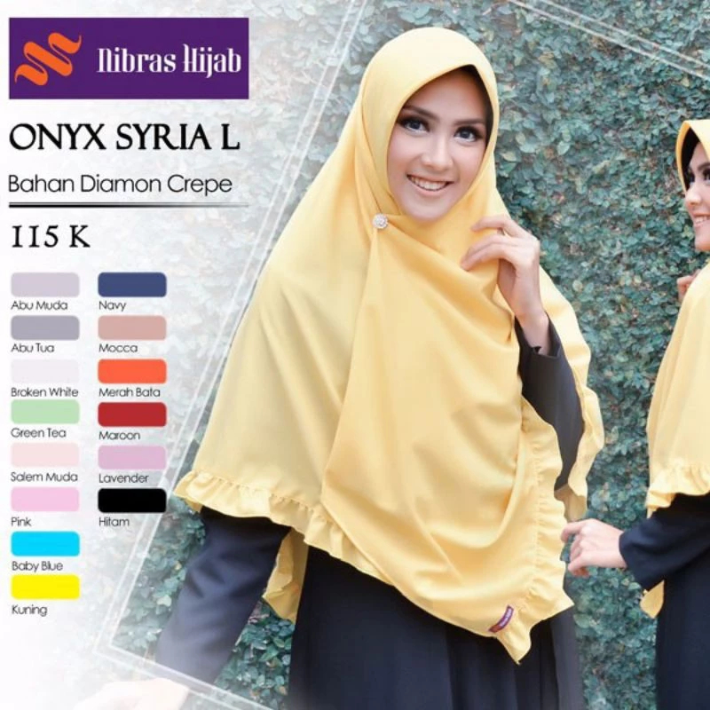 NIBRAS HIJAB ONYX SQUARE INSTAN