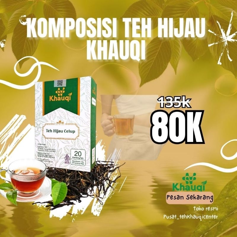 

Green Tea Teh Hijau celup Khauqi Premium (1 box isi 20pcs