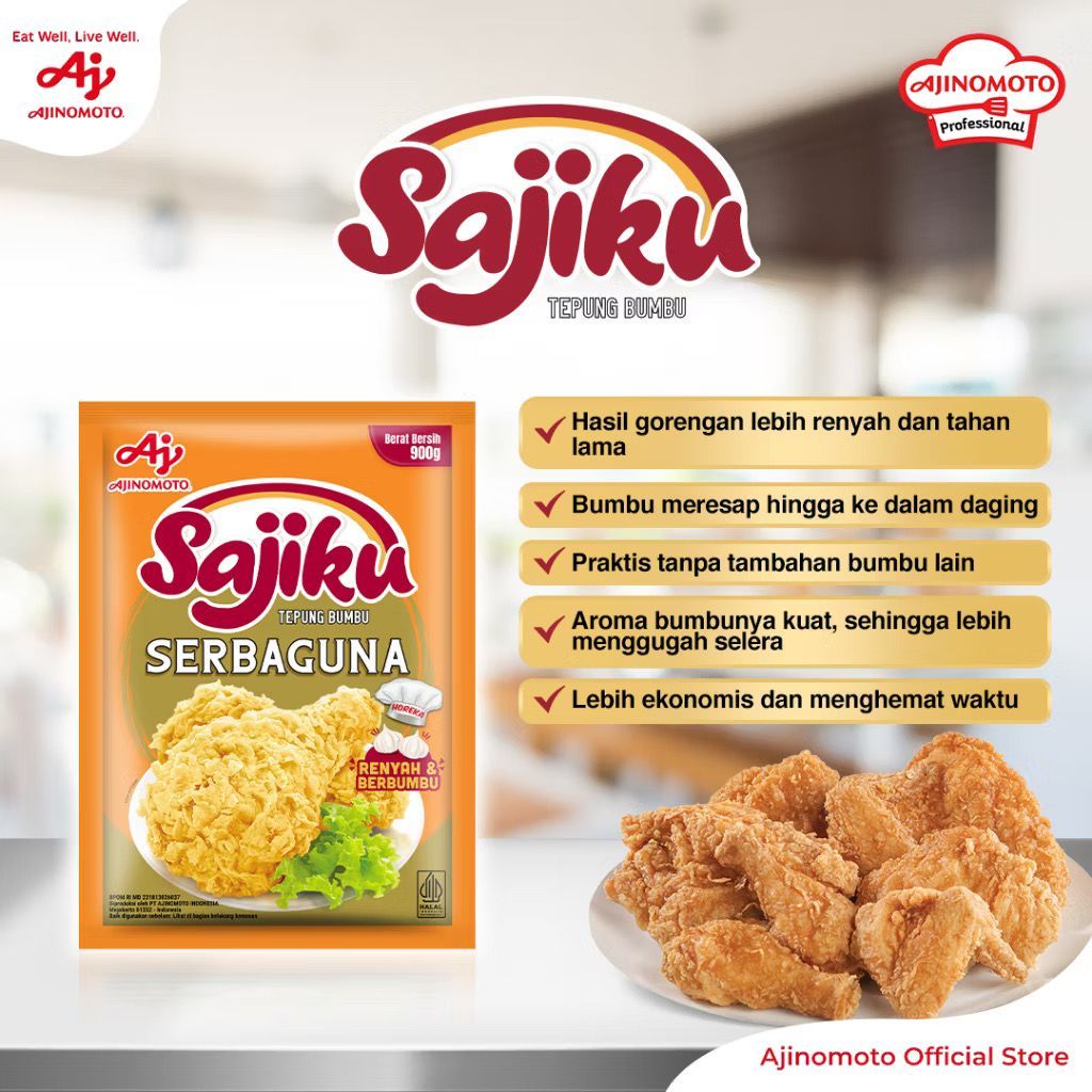 

Sajiku Tepung Bumbu Serba Guna 900g