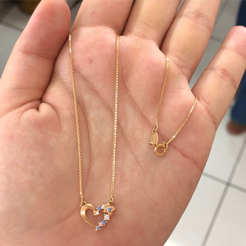 ME1- KALUNG ITALY SET LOVE UBS 2.1GR KADAR 375 PANJANG 42CM