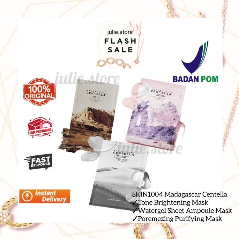 [NEW & ORI] SKIN1004 Madagascar Centella Watergel Sheet Ampoule Mask [1ea]/ Poremezing Purifying Mas