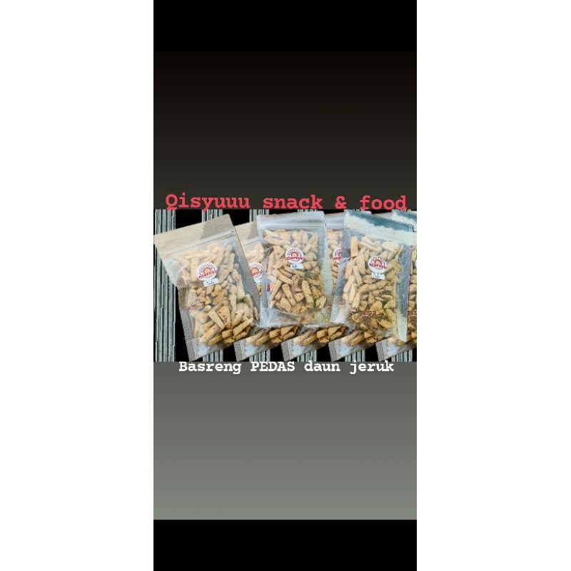 

Basreng kriuk PEDAS daun jeruk 150gram