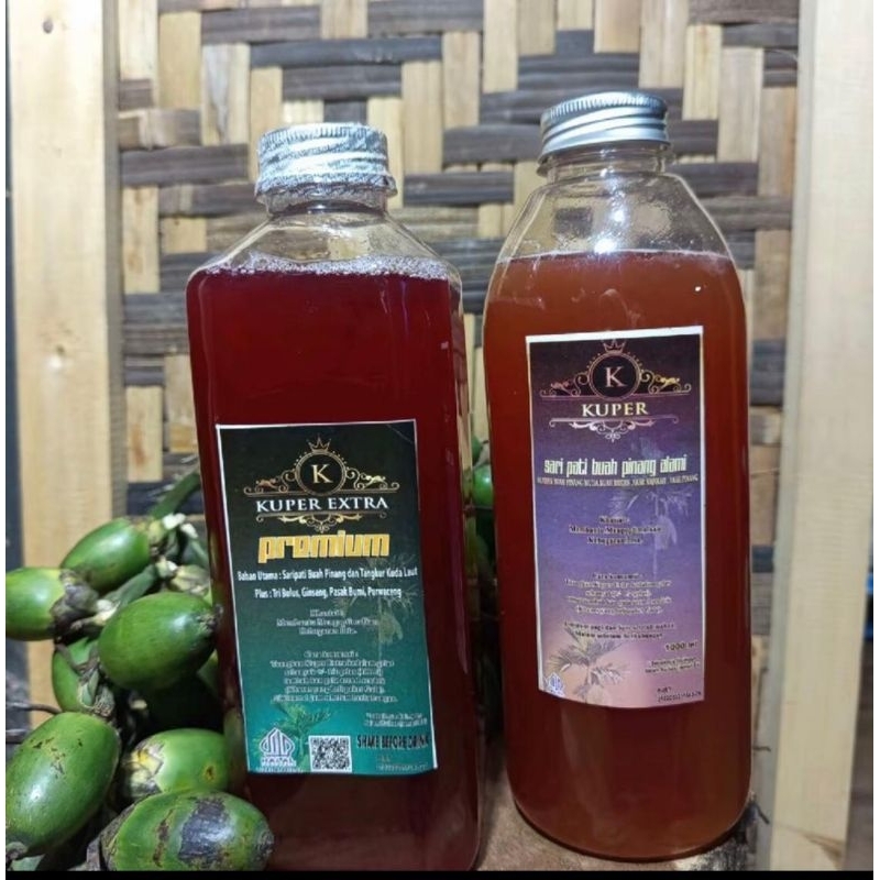 Kuper kuper extra premium 500 ml + saripati buah pinang 500 ml
