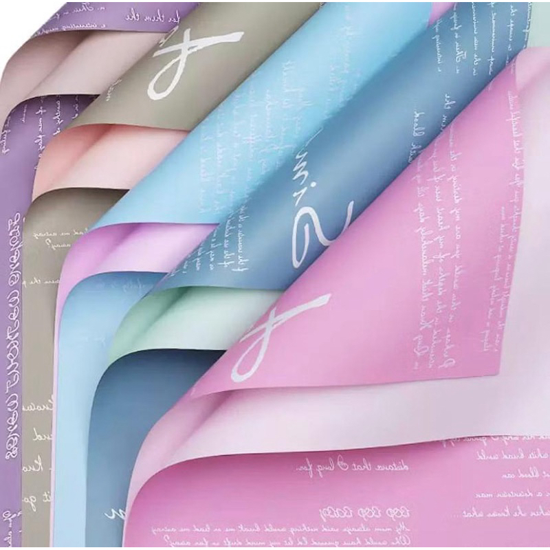 

KB011 20 lembar Kertas Buket Bunga Florist Dua Warna Bi Color Flower Wrapping Paper Cellophane