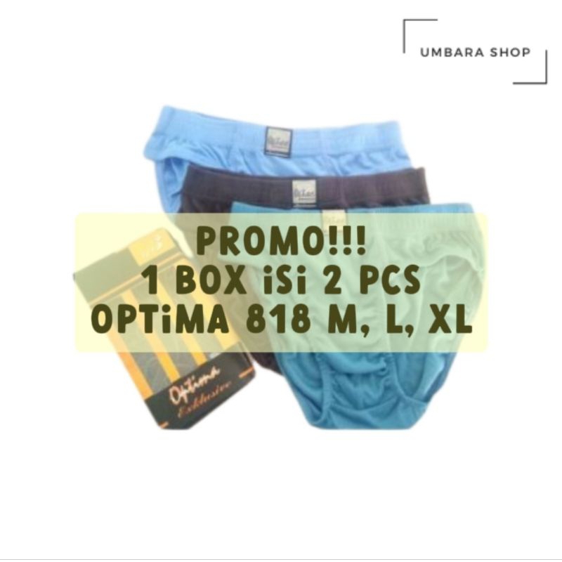 PROMO!!! CD CELANA DALAM PRIA OPTIMA 818 SIZE M, L, XL