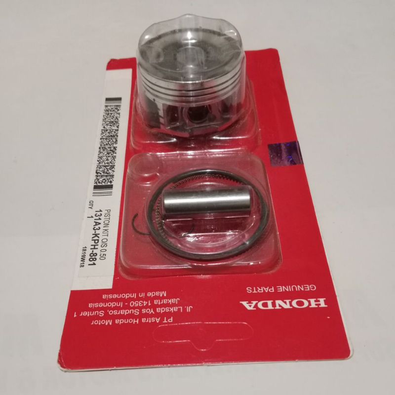 PISTON KIT RING SEHER SET KARISMA KIRANA SUPRA X 125 SUPRA X 125 INJECTION KPH UKURAN STANDAR OS 25/