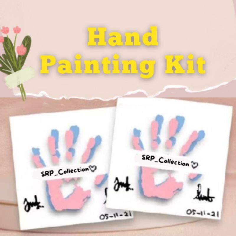

(free box) PAKET SIMPLE CAP TANGAN COUPLE | hand painting kit | kanvas painting kit