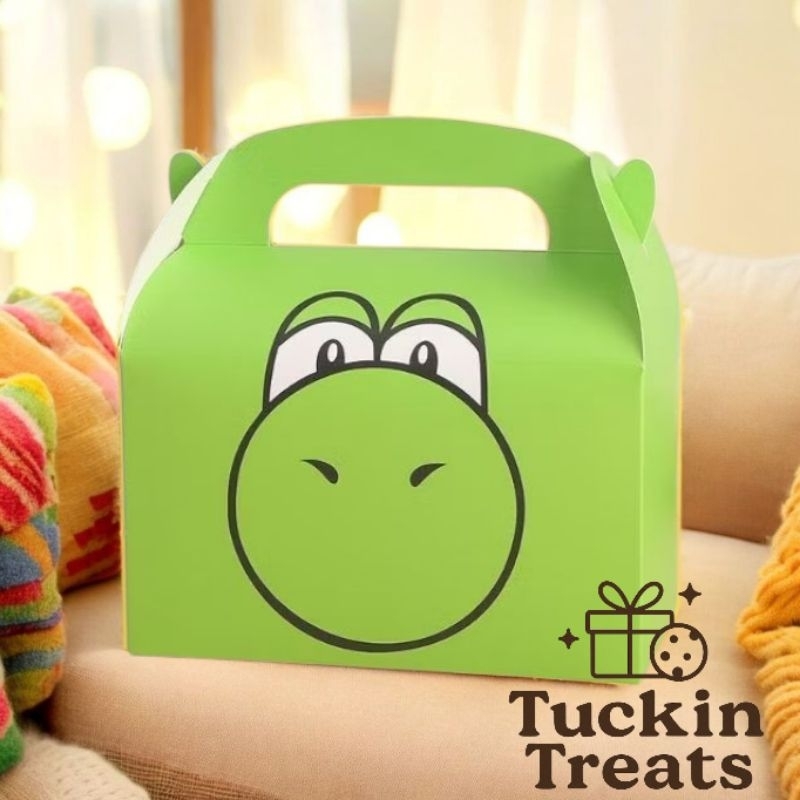 

GREEN SNACK BOX/TAS SOUVENIR ULTAH ANAK/SNACK BOX KARATKTER MARIO BROS