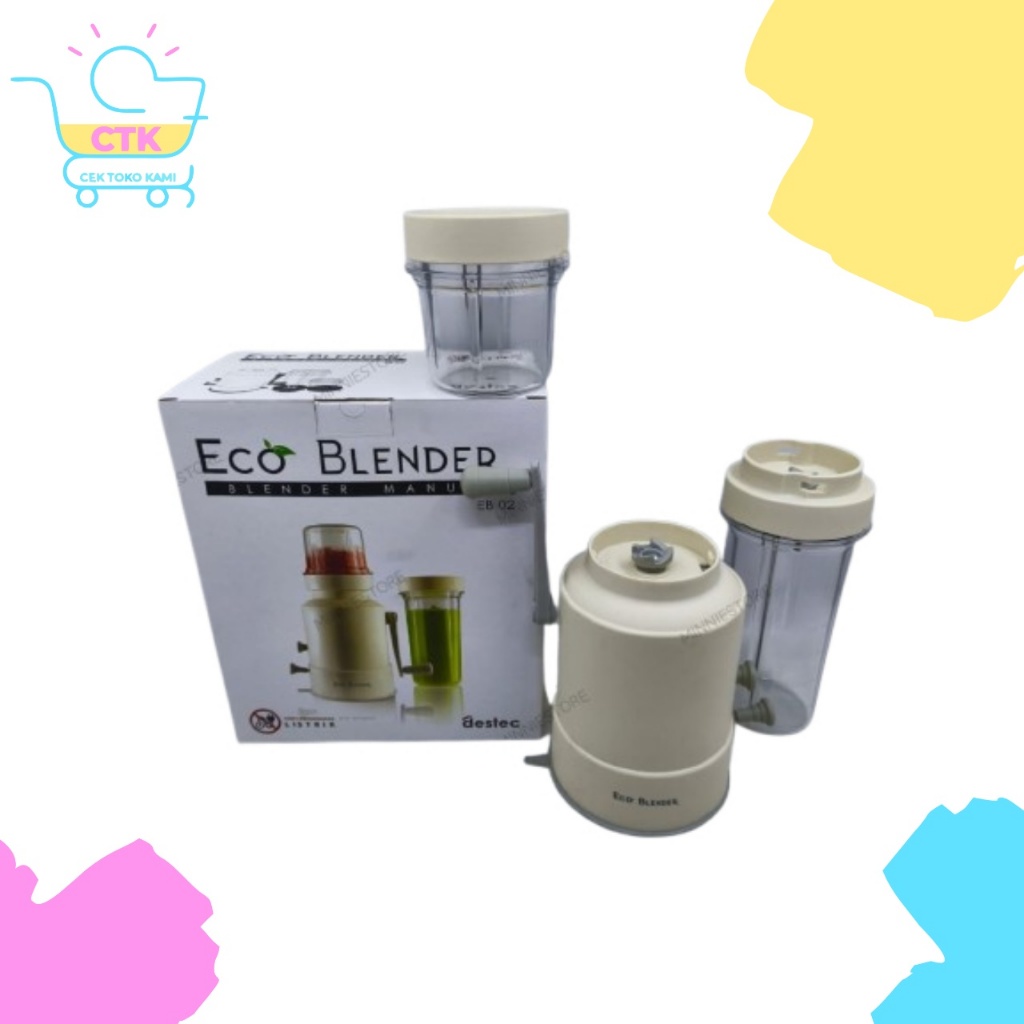 Destec Blender Manual Putar Tangan BMJ 205 1 & 2 Gelas