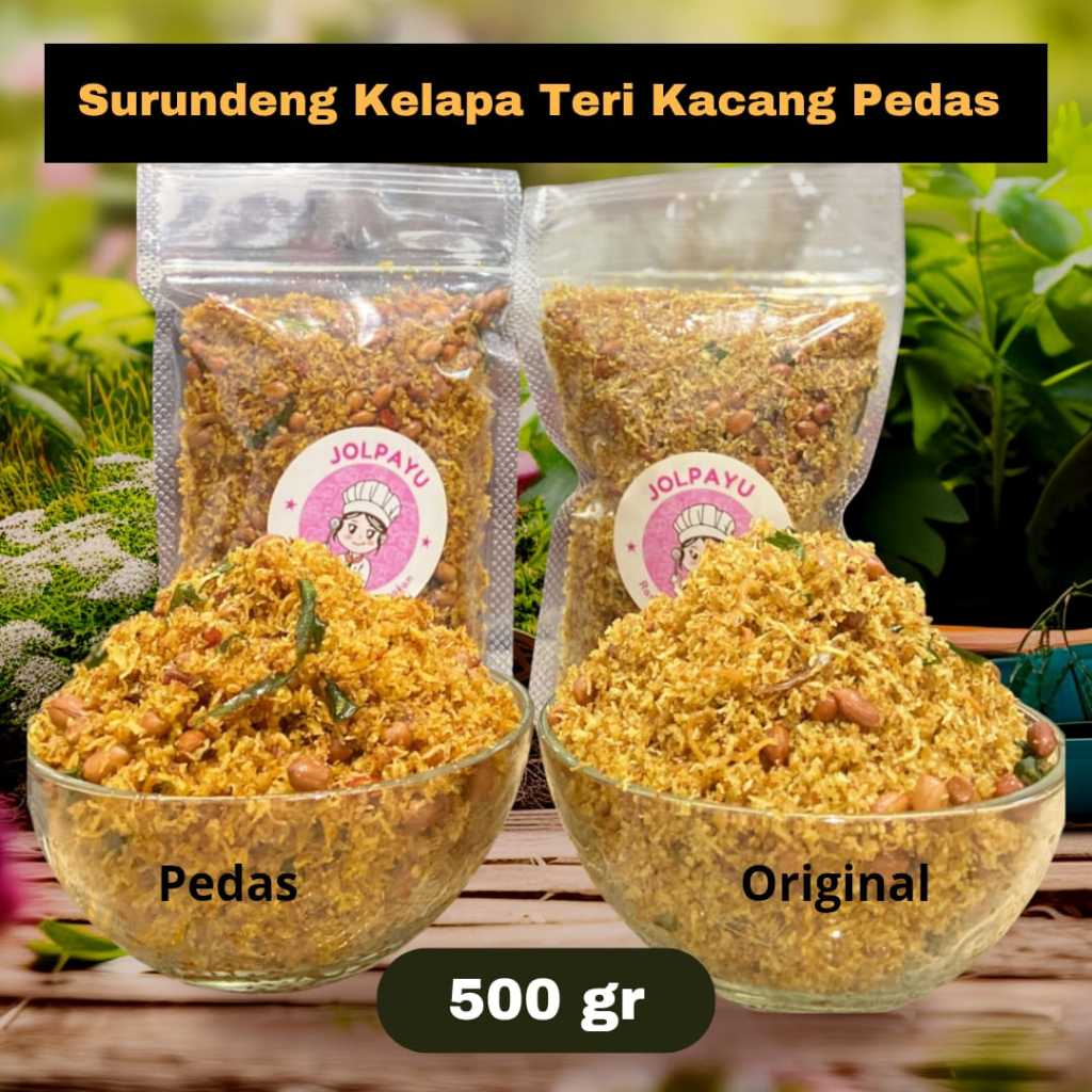 

Serundeng Kelapa Pedas Manis Teri Kacang Daun Jeruk Original Halal