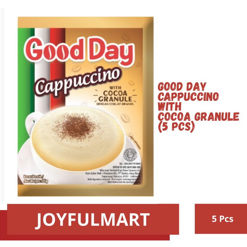 

Good day cappucino with cocoa granule isi 5 pcs