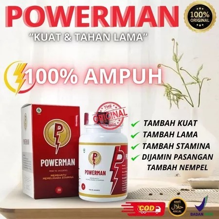 POWER MAN  OBAT KUAT BPOM OBAT TRADISIONAL ALAMI HALAL